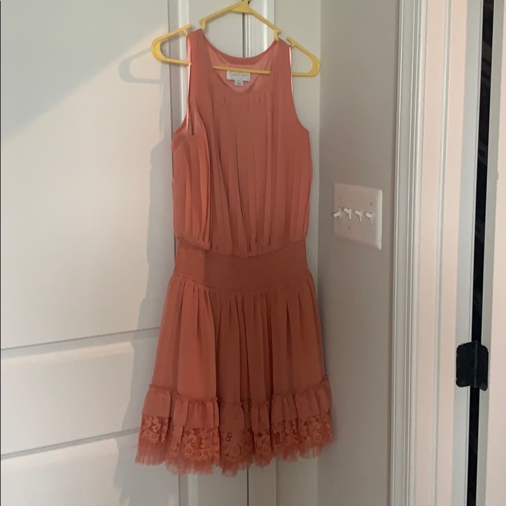 Jessica Simpson peach dress. Worn once Size small